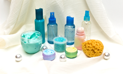 selection of hygiene products 